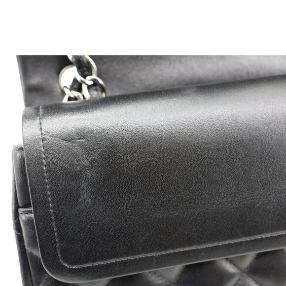 Chanel  Classic Double Flap Leather Shoulder Bag Black - Picture 11 of 14